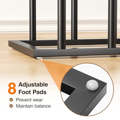 pickpiff Boot Rack Organizer Tall Boots, Black Boot Storage Organizer Tall Boots for Closet, Entryway, Garage, Porch, Free Standing Shoe Racks for 8 Pairs