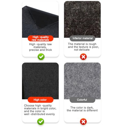 Garage Floor Mat for Under Car, 7.3 x 17 Ft Parking Rug with Waterproof Backing, Non-Slip Surface, Absorbent Oil Spill Pad for Driveway, Workshop and Motorcycle Repair (Dark Grey)