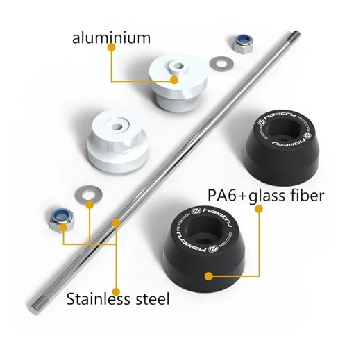 Compatible With Svartpilen Vitpilen 401 2024 Motorcycle Wheel Spindle Protector Rear Front Axle Fork Crash Slider(FRONT) - color: Front