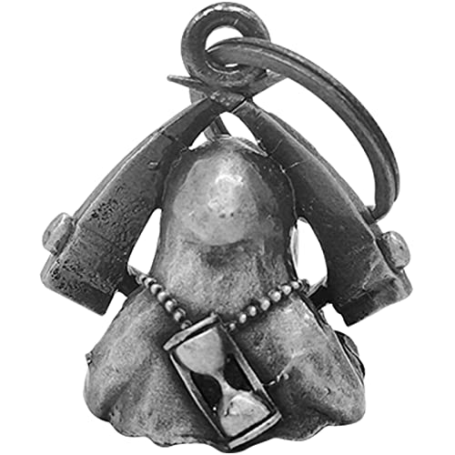 Dream Apparel Motorcycle Bell Guardian Angel Drive Away Gremlin, Biker Bell for Men Women Rider Riding, Good Luck Gift - color: Grim Reaper