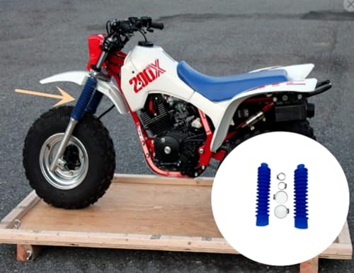 Motorcycle Front Fork Shock Boot Damper Dust Cover Compatible with Honda ATC 200X 1983-1987