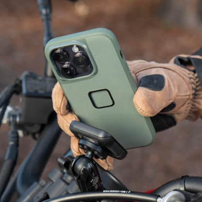 Peak Design Mobile Ball Mount Adapter, Locking, Qi2 Charging, SlimLink Mounting Technology, Push Button Release, Works with 20mm Ball-and-Socket Phone Mount for Car, Truck, Motorcycle, Boat and More