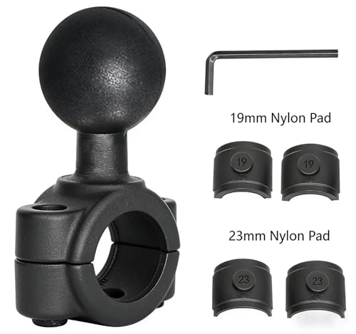 Strg Phone Mount with Rail Base for Rails 0.75'' to 0.9'' in Diameter, Universal Handlebar & Rail Phone Mount for Motorcycles, Bikes, Kayaks & Bars - size: for Rails 0.75'' to 0.9'' in Diameter