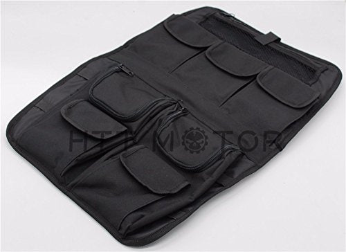 LA03- Tour Pack Lid Organizer Black Compatible with Harley Davidson All - size: Tour Pak Bag