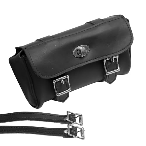 Daniel Smart Two Strap Tool Bag with Classic Design -Waterproof and Durable Premium Synthetic Leather with Stunning Twist and Pin Buckle Lock - style: Ds5602