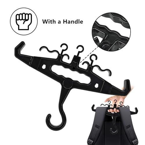 YOZWOO Heavy Duty Plastic Hangers with Detachable Hook - Thick Non-Slip Hanger & Plastic Hanger for Clothes, Police Vests, Military Gear & Wetsuits, 200 lbs Capacity Hangers (Gray) - color: Upgraded Gray