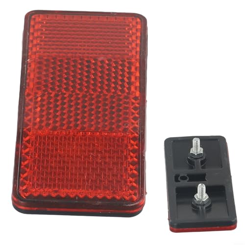 BRIGHT NIGHT VISIBILITY: Highly reflects car headlights to make your rear pannier rack visible in the dark for safer riding PRECISE FIT DESIGN: Features 5CM bolt spacing to perfectly match standard