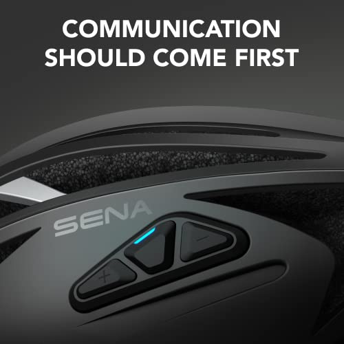 Sena R2 / R2 EVO / (Alexa Built-in) only R2X, Smart Bluetooth and Mesh Intercom Communications Road Cycling Helmet - color: Matte White, size: Medium, style: R2X Mesh Intercom (Alexa Built-In)