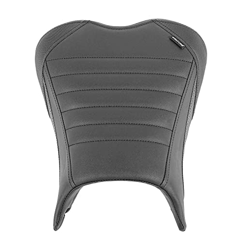Motorcycle Ninja 400 Z400 Front Driver Rider Solo Seat Cowls Anti Slip Rear Passenger Seat Covers Cushion Pad for Ka-wasaki Ninja400 Ninja-400 Z 400 Z-400 2018 2019 2020 2021 2022 2023 (Black-Front) - color: Black-Front