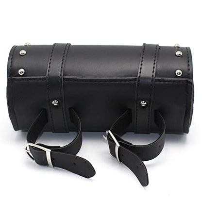 Motorbike Fork Bag PU Leather Handlebar Bag Waterproof Motorbike Saddle Bags Motorcycle Accessories