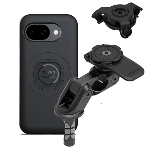 Quad Lock Motorcycle Fork Stem Mount PRO Kit with Vibration Dampener and MAG Phone Case for Pixel 10a - size: Google Pixel 10a