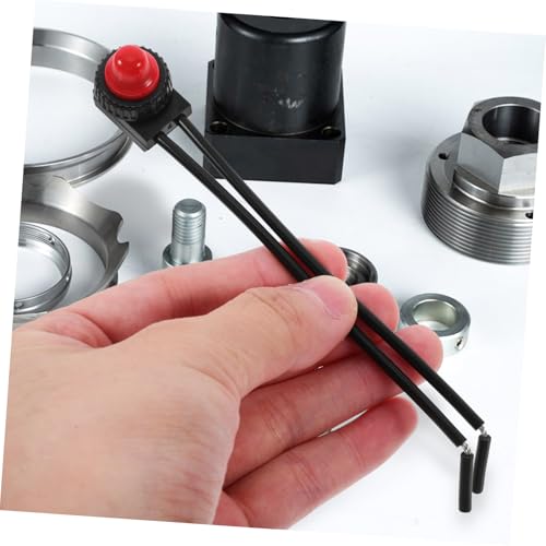 Alipis Waterproof Motorcycle Push Button Switch Wiring Universal Handlebar Control for Motorcycle Brake Light and Engine Switch Sturdy SPST Design for Easy Installation