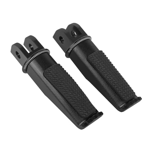 Motorcycle Footpegs Front Passenger Foot Pegs Replacement for BKING DL250 SV650 GSR600 GSR750 GSXR1000 GSXR600 GSXS1000/GT V Strom DL650 DL1000 DL650XT DL1000XT Foot Rests Pedal (black) - color: black