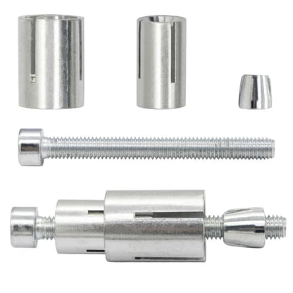 Motorcycle Bar End Mounting Screw Set Motorcycle Handlebar Bar End Mirror Adapter Universal 13mm-24mm Handlebar Expansion Screws for 7/8'' Handle Bar Grip End (2 Pack)