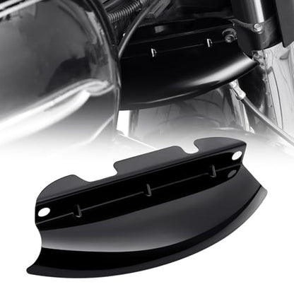 PBYMT Motorcycle Lower Triple Tree Wind Deflector Compatible with Harley Davidson Touring Street Glide Road Glide Electra Glide Road King FLH/T FLHX 2014-2023, Vivid Gloss Black - color: Gloss Black