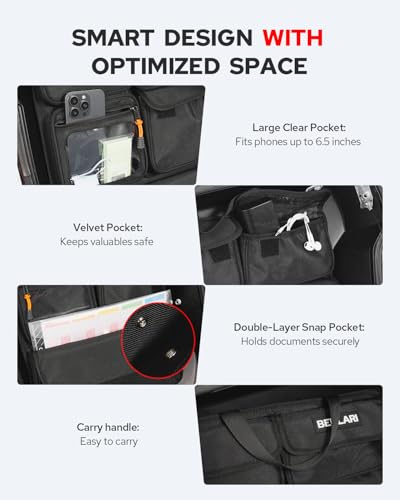 Benlari Tour Pack Lid Organizer Motorcycle Universal Storage Liner Bag Clear Pocket Waterproof Fit For Harley Davidson Street Glide Road King Road Glide Electra Glide