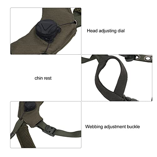 Helmet Chin Strap for Fast MICH Wendy Helmet, 4 Points Tactical Helmet Accessories Retention System Chin Strap, Helmet General Suspension Lanyard with 4 Sets of Fastening Screws - color: OD Green