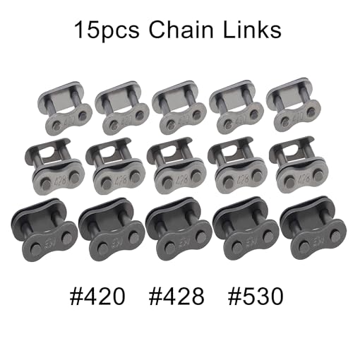 Windance Chain Breaker Removal Tool Kit with 15pcs Chain Master Connect Link Pins 420 428 530 for Motorcycle Dirt Bike Scooter Bicycle Tractor 4 Wheeler ATV 50cc 100cc 150cc