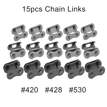 Windance Chain Breaker Removal Tool Kit with 15pcs Chain Master Connect Link Pins 420 428 530 for Motorcycle Dirt Bike Scooter Bicycle Tractor 4 Wheeler ATV 50cc 100cc 150cc