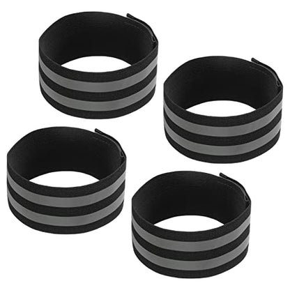 MECCANIXITY Reflective Bands for Arm - color: Black, size: 14x2 Inch
