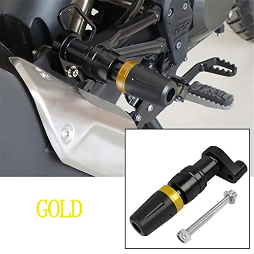 Rear Frame Slider CNC Aluminum Crash Pad Replacement for NINJA400 Z400 2018-2022 / NT1100 2022-2023 / Rebel 300 500 CMX 300 500 Motorcycle Frame Fairing Protection(Gold) - color: Gold