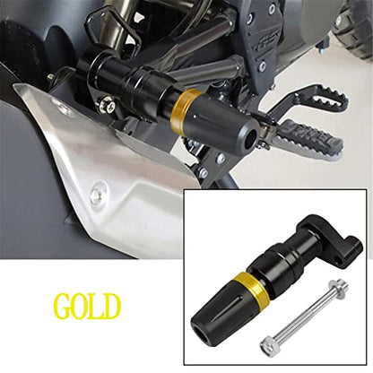 Rear Frame Slider CNC Aluminum Crash Pad Replacement for NINJA400 Z400 2018-2022 / NT1100 2022-2023 / Rebel 300 500 CMX 300 500 Motorcycle Frame Fairing Protection(Gold) - color: Gold