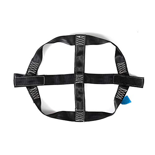 MOTO4U Universal Motorcycle Rear Wheel Tie Down Strap in Black - color: Black