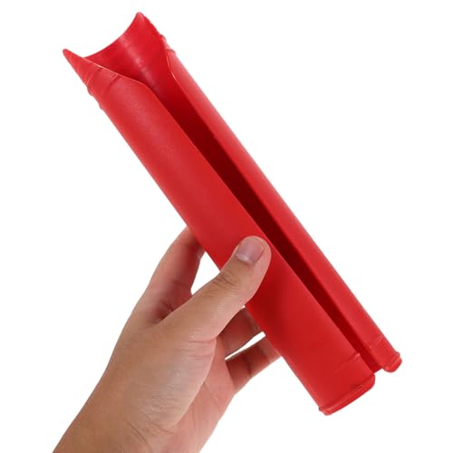 Motorcycle Front Fork Shock Absorber Covers Set, Red Plastic Fork Boots Guard for Dirt Bikes, Off-Road Protective Sleeve Replacement Parts