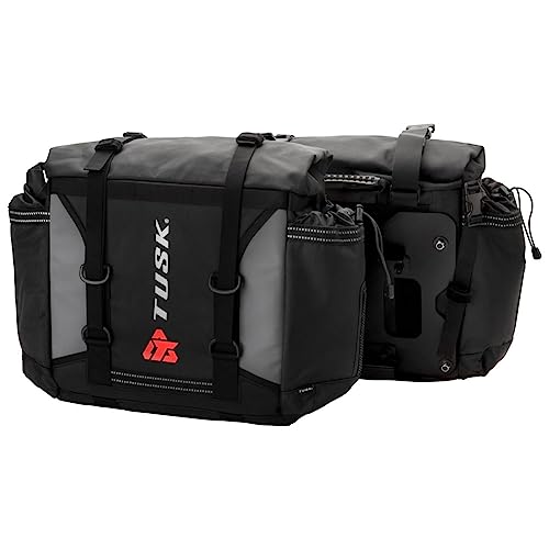 Tusk Olympus Pannier Bags with Tusk Pannier Rack Mounts Black/Grey