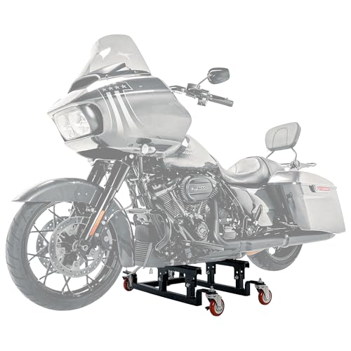 Let's Roll Cruiser Motorcycle Stand - 1200 LB Motorcycle Dolly for Garage Storage, Heavy Duty Dolly Wheels, Stable Garage Wheel Dollies with Mobility for Maintenance - Made in The USA