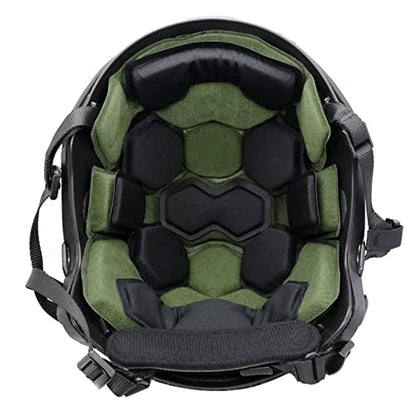 Tactical Helmet Pads - Universal Replacement Internal Memory Foam Pad Inserts for ACH, MICH, EXF Helmets - color: 4th-Green
