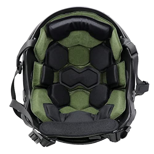 Tactical Helmet Pads - Universal Replacement Internal Memory Foam Pad Inserts for ACH, MICH, EXF Helmets - color: 4th-Green