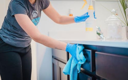 Microfiber Cleaning Cloth | Blue | 12 Pack | 16” x 16” | All Purpose Microfiber Towels - Clean, Dust, Polish, Scrub, Absorbent (Blue) - color: Blue