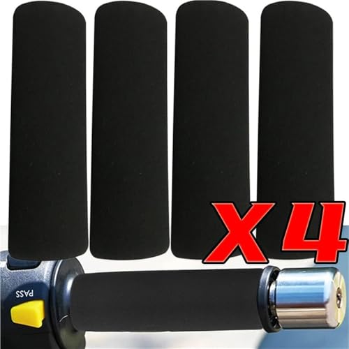 Motorcycle Handlebar Grips Motorcycle Modified Anti-Skid Handle Sleeve Shock-Proof Grip Black Foam - color: 2pcs black
