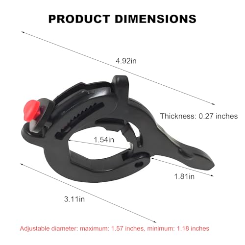 Throttle Cruise Control, Motorcycle Lock Cruise Control Assist Clamp with Quick Release Button, Adjustable Anti-Slip Throttle Lock Electric Vehicle Booster, Motorcycle Accessories