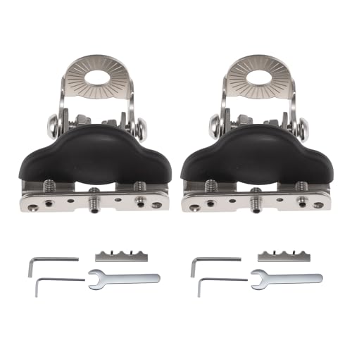 Light Bar Mounting Bracket Iron Spotlight Tube Clamp Holder Heavy Duty LED Strip Bracket Light Bar Mounts for Motorcycle ATV UTV Silver Tone 1 Set - color: Silver Tone