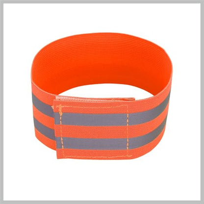 8pcs Reflective Bands for Arm Reflective Armbands High Visibility Night Cycling Riding Reflector Tape Straps Bracelet Orange Replacement Car Parts