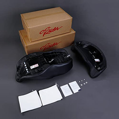 CC RIDER Gel Seat Driver Passenger Seat and King/Chopped Tour Trunk Backrest Fit For Harley Touring 2014-2023 Street Glide Road Glide Road King Electra Glide,Black Hexagon - color: 23# Gel Black+ 1 Backrest