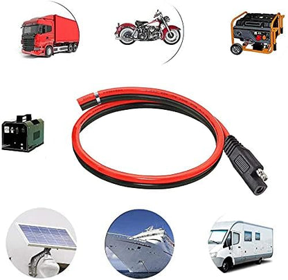 14AWG SAE Connector,SAE Extension Cable,Solar Panel Plug with 1FT Quick Connector for Tender Motorcycle Cars Tractor.(2Pack) - size: 14AWG SAE Connector 30CM
