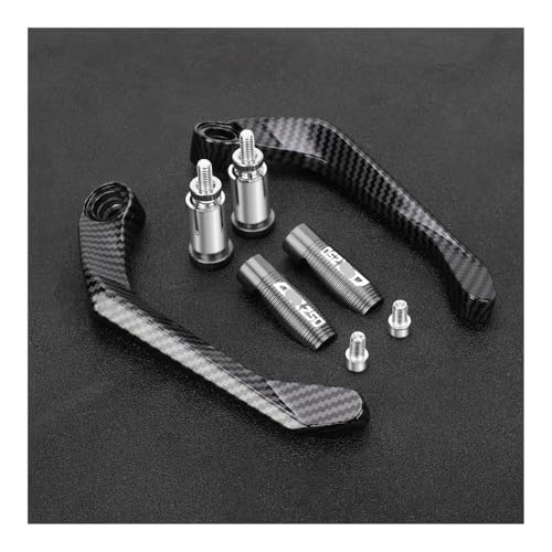 Motorcycle Handlebar Grips Brake Clutch Levers Guard Protector Handguard FOR CBR250 CBR 250 CBR250R CBR250RR 2011-2024 - color: Gray With Logo