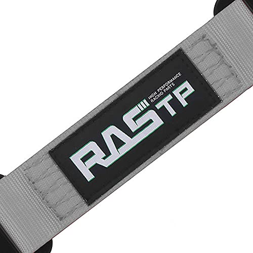 RASTP Limit Strap, Premium Quad Wrap Limit Strap Car Hauler Axle Straps Truck Wrecker Wheel Tie Down Strap with 10,000 Lb Webbing Strength (10 Inch, Gray) - color: Gray, size: 10 Inch