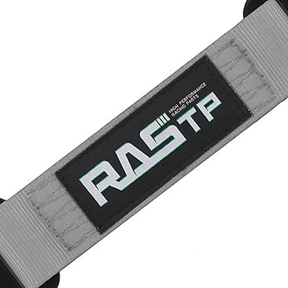 RASTP Limit Strap, Premium Quad Wrap Limit Strap Car Hauler Axle Straps Truck Wrecker Wheel Tie Down Strap with 10,000 Lb Webbing Strength (10 Inch, Gray) - color: Gray, size: 10 Inch