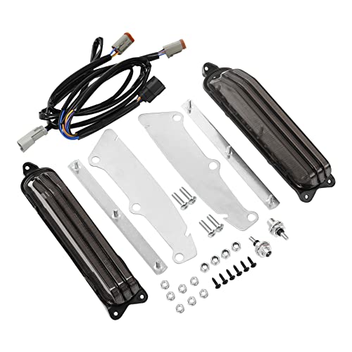HR3 Run/Brake/Turn LED Light for Rear Fender Fascia Fit for 2014-2024 Harley Touring Road King FLHR Road Glide FLTRX Street Glide FLHX Ultra Limited FLHTK Electra Glide Standard (Smoke Lens)
