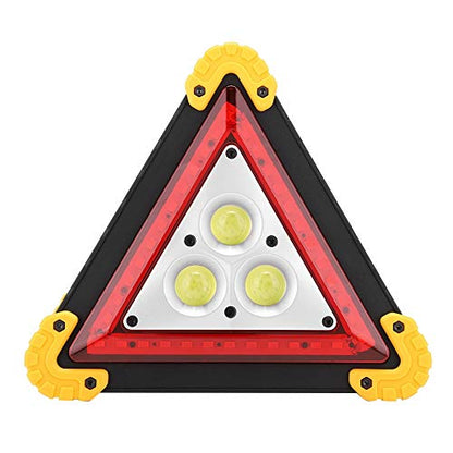 Dioche Warning Triangle, Car Triangle Warning Sign Car Emergency Breakdown Folding Warning Sign Roadside Safety Parking Board with Red LED Warning Light