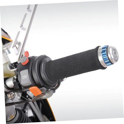 Cabilock Non Skid Motorcycle Handlebar Grips Elastic Sponge Covers for Enhanced Comfort and Safety for Motorbike - size: 12X2.1X2.1CM