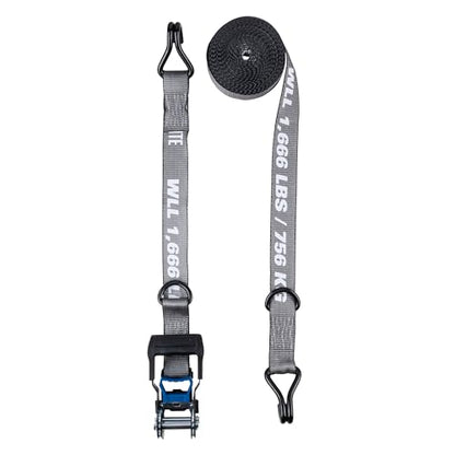 Secure Tite 1-1/2” x 20’ Ratchet Cargo Straps, 2-Pack – Ratchet Tie Down Straps, Double J-Hook Ratchet Tie Down – Ratchet Strap Set, 1667 lbs. Working Load Limit, 5000 lbs. Break Strength - size: 2 Pack