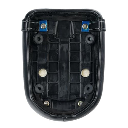 Motorcycle Passenger Comfort Seat Fit for CMX1100 Rebel 1100/DCT/SE 2021-2026, Leather Rear Saddle Back Cushion Pillion Pad, Black w/Gray Stitching - color: Rear - Black-B