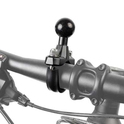 Aluminum Alloy U-Bolt Handlebar Mount with 1-Inch Ball, Compatible with RAM Mounts B Size Double Socket Arm & Bike Motorcycle Phone Holder, Fits 0.5" to 1.3" Round Rails - style: U-Bolt Base