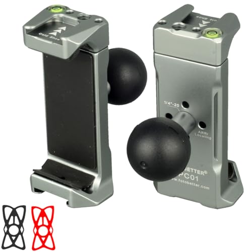 1 Inch/25mm Ball Mount Phone Holder Compatible with RAM mounts B Size Double Socket Arm for Car Bike Motorcycle Phone Mount with 1" Ball