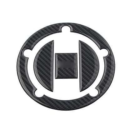 FSFY Real Carbon Fiber Gas Cap Gas Cover Decal Sticker Tank Protector Pad 108mm Diameter Reflective for Suzuki GSXR1300 Hayabusa GSXR1000 GSXR750 GSXR600.